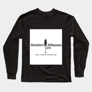 Mentors and Mimosas Black Logo Long Sleeve T-Shirt